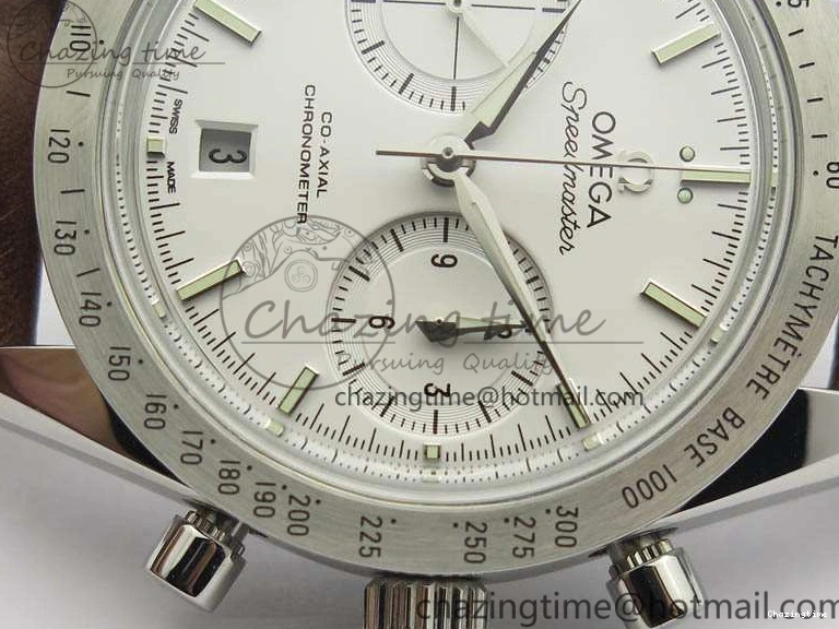 1221 Speedmaster ’57 Co-Axial OMF 1:1 Best Edition White Dial Silver Markers A9300 (Free Leather Strap) Efficient 8133
